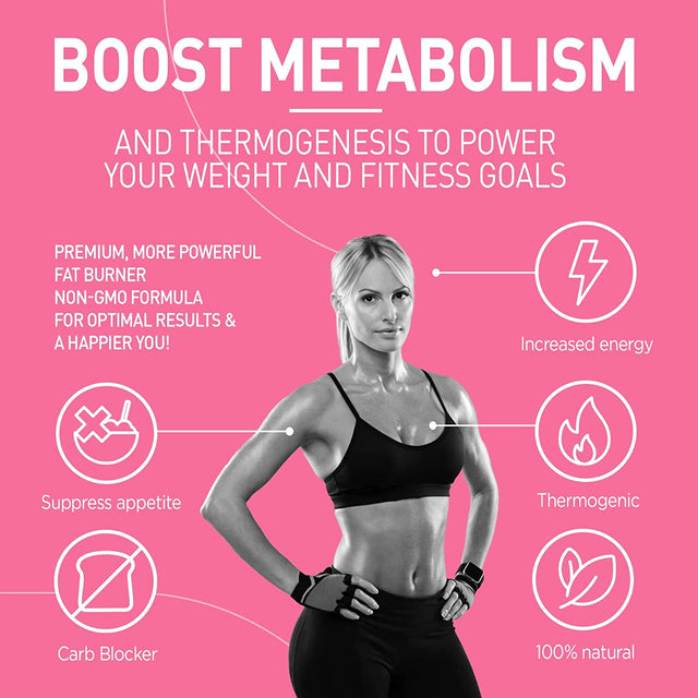 Natural Diet Pills That Work Fast for Women-Best Appetite Suppressant Weight Loss Pills for Women-Thermogenic Belly Fat Burner-Carb Blocker-Metabolism Booster Energy Pills-Weight Loss Supplements