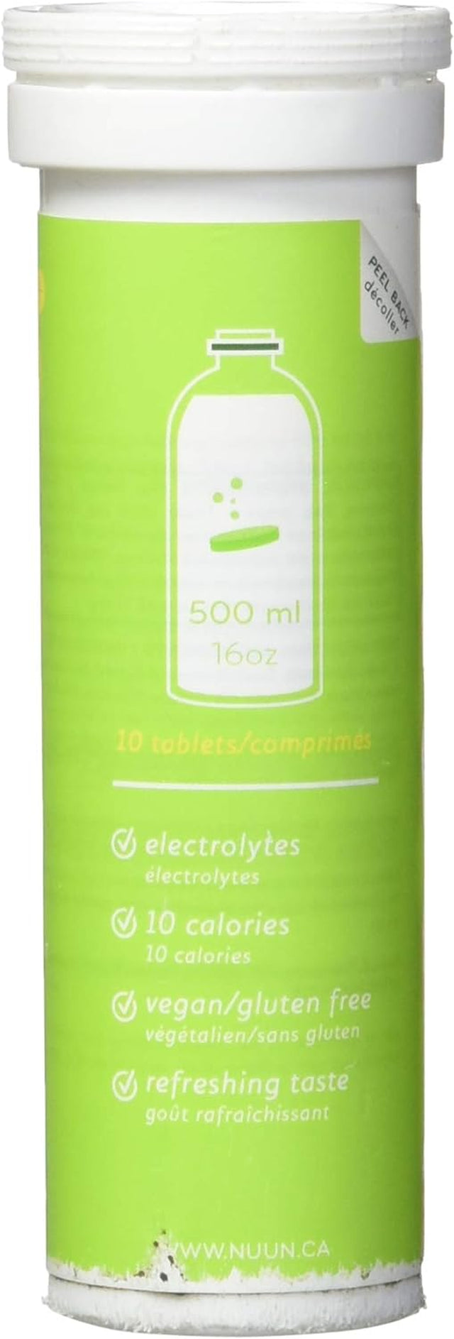 NUUN Lemon Lime Sport Electrolyte Tablets, 10 CT