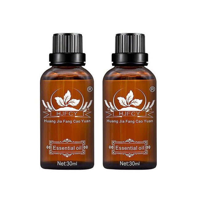 2Pcs Belly Drainage Ginger Oil Natural Therapy Drainage Body Massage Lymphatic Essential