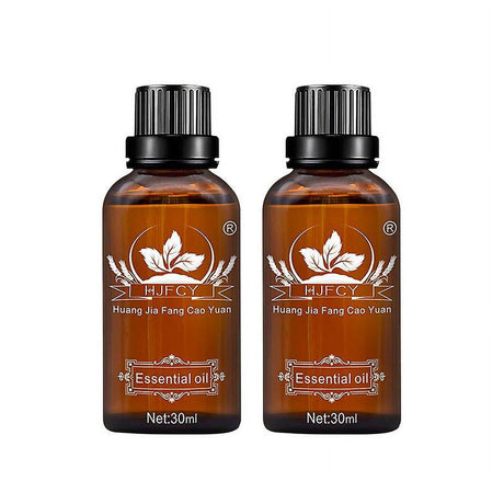 2Pcs Belly Drainage Ginger Oil Natural Therapy Drainage Body Massage Lymphatic Essential