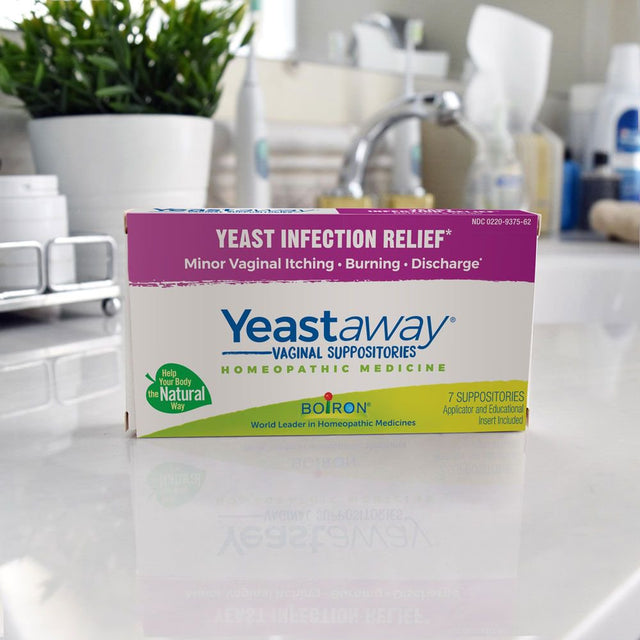 Boiron Yeastaway Suppositories (7 Suppositories), Homeopathic Medicine for Yeast Infection Relief