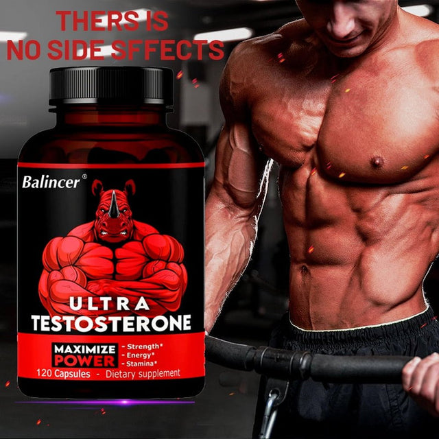 Balincer Men'S Testosterone Booster - Increase Energy, Endurance, Reduce Fatigue, Dietary Supplement Capsules