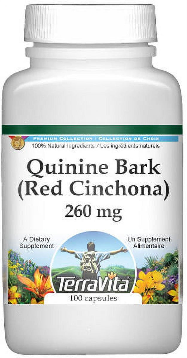 Terravita Quinine Bark (Red Cinchona) - 260 Mg, (100 Capsules, 1-Pack, Zin: 513867)