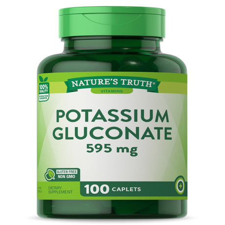 Potassium Gluconate 595Mg | 100 Capsules | Vegetarian, Non-Gmo, Gluten Free Supplement | by Nature'S Truth