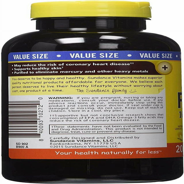 Nature'S Truth® Triple Strength Fish Oil 1360Mg Quick Release Softgels Dietary Supplement 60Ct Bottle