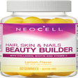 Neocell Hair, Skin & Nails Beauty Builder, 3-In-1 Support Gummies; with Collagen, Biotin and Vitamin C; Gluten-Free; Lemon; 60 Gummies; 30 Servings