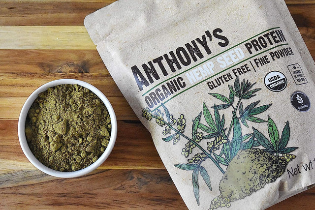 Anthony'S Organic Hemp Seed Protein, 1 Lb, Cold Pressed, Gluten Free, Non GMO, Fine Powder