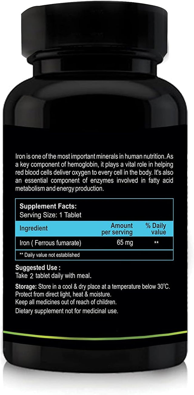 Nutriosys Iron Ferrous Fumarate 65Mg (90 Tablets) Pack of - 2