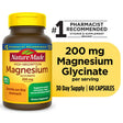 Nature Made Magnesium Glycinate 200 Mg per Serving Capsules, Dietary Supplement, 60 Count