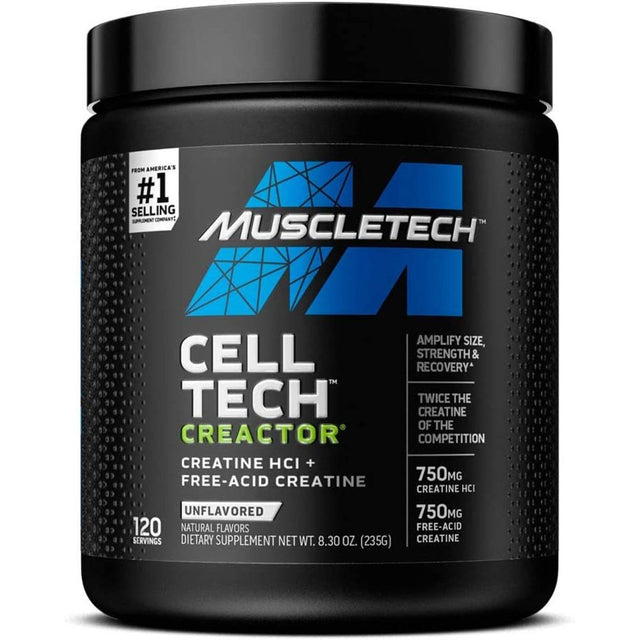 Creatine Powder | Cell-Tech Creactor | Creatine Hcl Formula | Muscle Builder for Men & Women | Creatine Hcl + Free-Acid Creatine | Creatine Su...