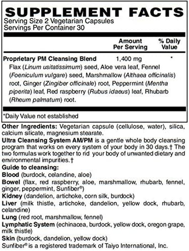 Bariatricpal Ultra Cleansing System AM/PM Vegetarian Capsules - 30-Day Kit