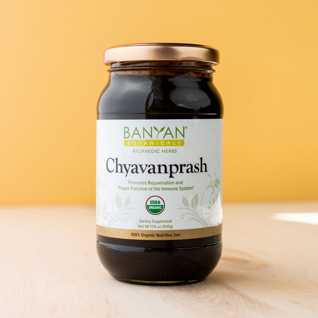 Banyan Botanicals Organic Chyavanprash (Chyawanprash) – Ayurvedic Herbal Jam with Amla & Ashwagandha – for the Immune System & Whole-Body Rejuvenation – 17.6Oz – Non GMO Sustainably Sourced Vegetarian