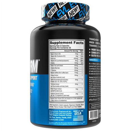 Trans4Orm Thermogenic Fat Burner Supplement - EVL Nutrition Weight Loss Pills Metabolism Booster - Appetite Suppressant for Weight Loss Diet Pills for Men & Women (30 Servings)