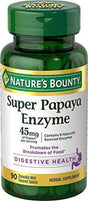 Super Papaya Enzyme by Nature'S Bounty, Herbal Supplement, Supports Digestive Health, Mint Flavor, 45Mg, 90 Chewable Tablets