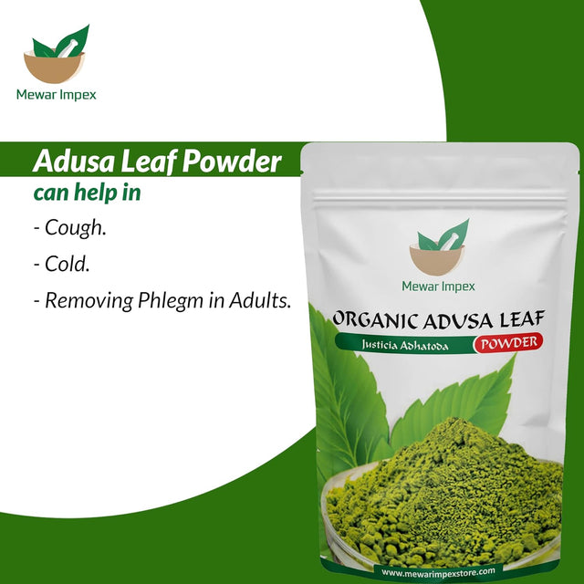 Adusa Leaf Powder (900 Gm) | Vasa Pure Leaves |Vasaka | Adhatoda Vasica | Adalodakam Leaves Herbal Powder