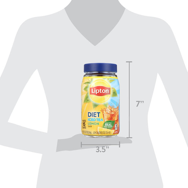 Lipton Diet Iced Tea Mix Black Tea, Caffeinated, Makes 15 Quarts