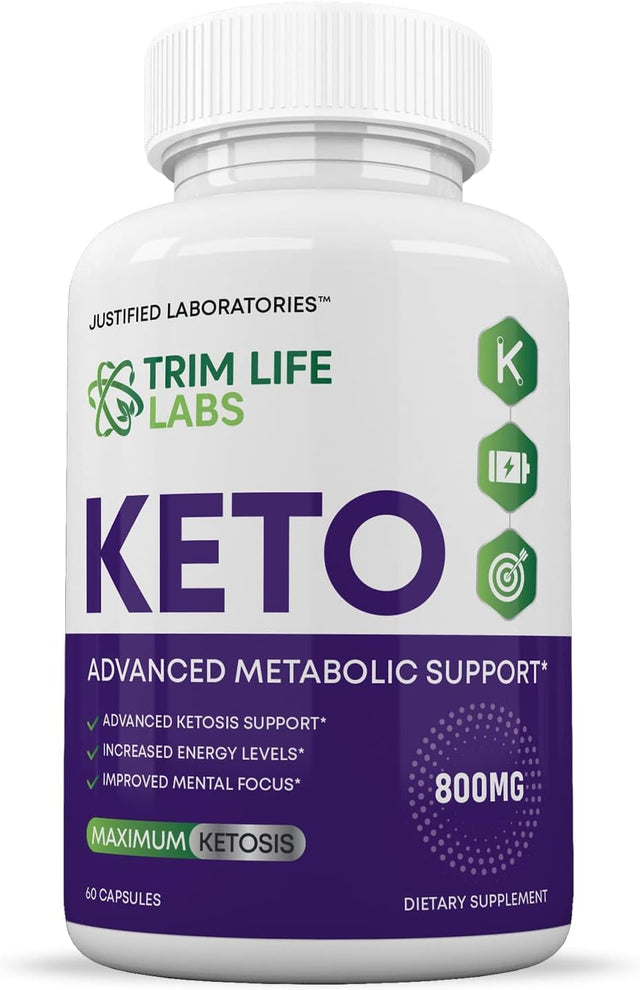 (3 Pack) Trim Life Labs Keto Pills Includes Apple Cider Vinegar Patented Gobhb® Exogenous Ketones Advanced Ketogenic Supplement Ketosis Support for Men Women 180 Capsules