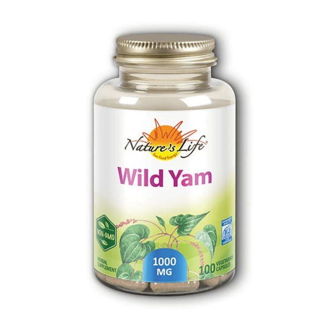 Nature'S Life Wild Yam 1000Mg Herbal Supplement | Womens Health Formula | with Diosgenin for Healthy Balance Support | Non-Gmo | 100 Veg Caps