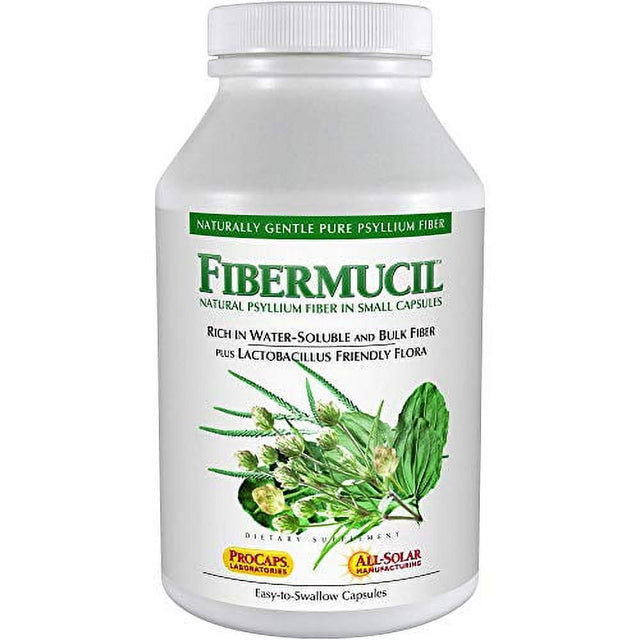 Andrew Lessman Fibermucil 60 Capsules Â€“Psyllium Husk Powder. Gently Promotes Regularity and Digestive Health. Rich in Fiber. Gentle, Easy and Effective. No Additives. Small Easy to Swallow Caps