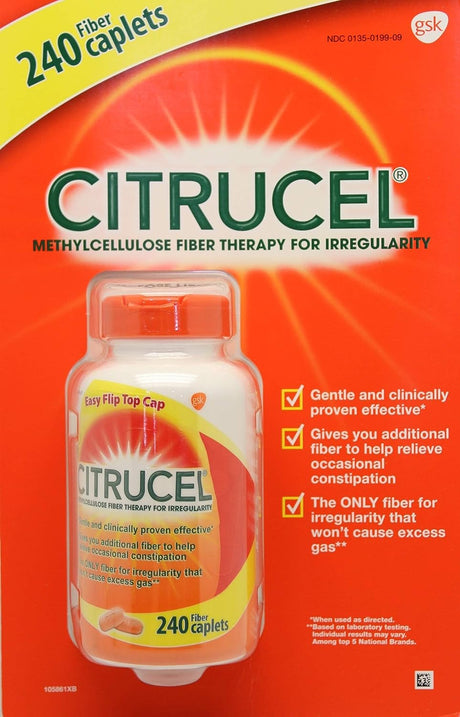 Citrucel Methylcellulose Fiber Therapy for Irregularity - 240 Caplets