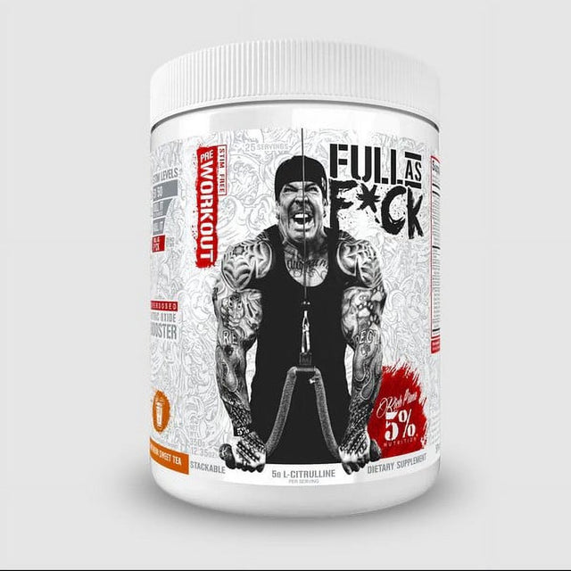 Fasf Full as F*Ck Legendary Series Pre Workout Nitric Oxide Booster Powder (Southern Sweet Tea, 25 Servings) *EN