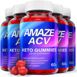 (5 Pack) Amaze Keto ACV Gummies - Supplement for Weight Loss - Energy & Focus Boosting Dietary Supplements for Weight Management & Metabolism - Fat Burn - 300 Gummies