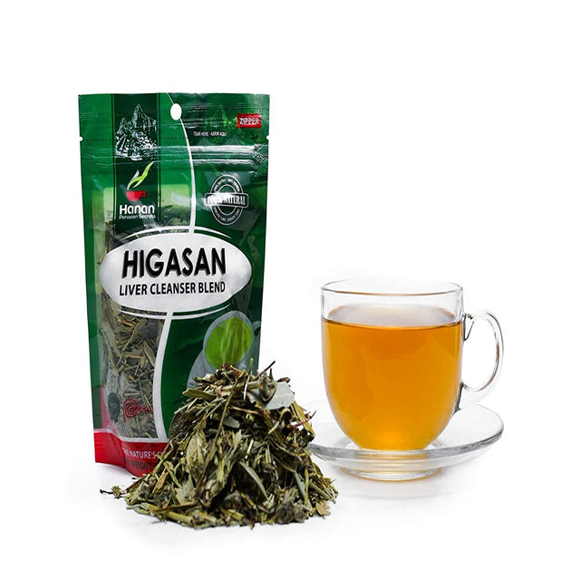 Hanan Peruvian Secrets Higasan Herbal Tea | 100% Natural Liver Cleanser | 1.76Oz / 50G | Naturally Aids in Cleansing the Liver and Maintaining Healthy Cholesterol Levels- 1 Pack