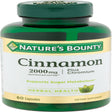 Nature'S Bounty Herbal Health Cinnamon + Chromium Capsules, 2000 Mg, 60 Ct (3 Pack) (Bundle)