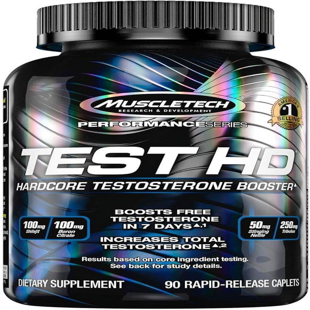 Muscletech Performance Series TEST HD Hardcore Testosterone Booster - 90 Capsules