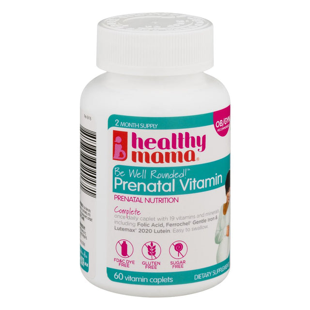 Healthy Mama Be Well Rounded! Prenatal Vitamins, 60 Count