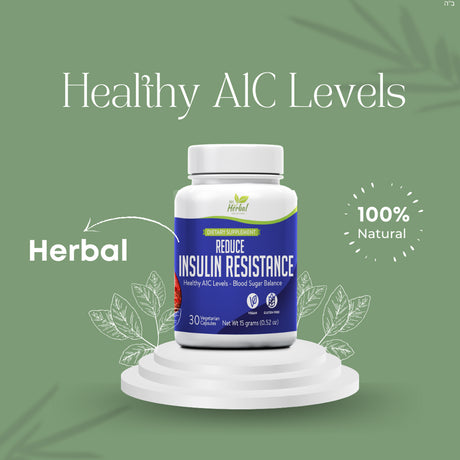 Healthy A1C Levels - Supports Health Blood Glucose Levels - Lower A1C Naturally - 100% Herbal and Natural