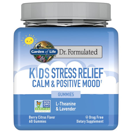 Garden of Life Dr. Formulated Kids Stress Relief Gummies | Drug Free Supplement | 60Ct