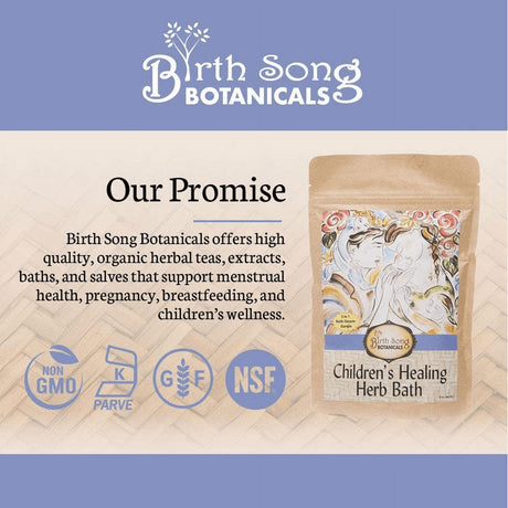 Birth Song Botanicals Children'S Healing Herb Bath for Allergy, 8Oz Bag Herbal Bath Salt