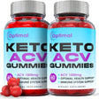 (2 Pack) Optimal Keto ACV Gummies - Supplement for Weight Loss - Energy & Focus Boosting Dietary Supplements for Weight Management & Metabolism - Fat Burn - 120 Gummies