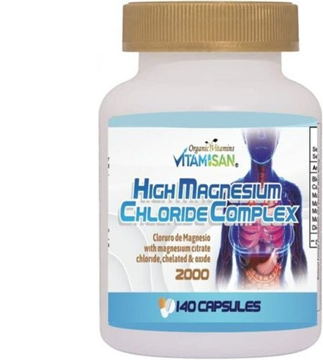 HIGH Cloruro De Magnesium Magnesium Chloride High Absorption 140 Capsules