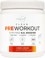 Ultra Clean Stim Free Pump Pre Workout + Nitric Oxide Booster (Cherrylimeade) Beetroot, 7G Arginine Citrulline Malate, Betaine, Beta A, ACV+ Sugar/Caffeine Free Natural Non Stim Preworkout Men, Women