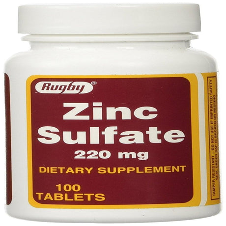 ZINC SULFATE TABS 220MG, 100 Tablet