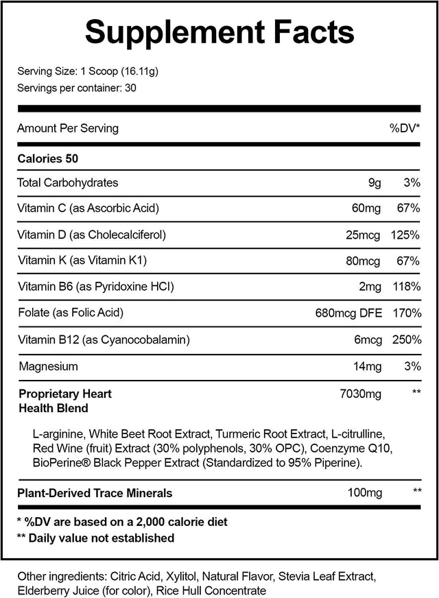 4 Heartbeet Complete - Natural Beetroot Powder Formula for Blood Pressure, Cholesterol, and Circulation W/L-Arginine, L-Citrulline, Coq10 & Turmeric. 30 Servings in Ea.