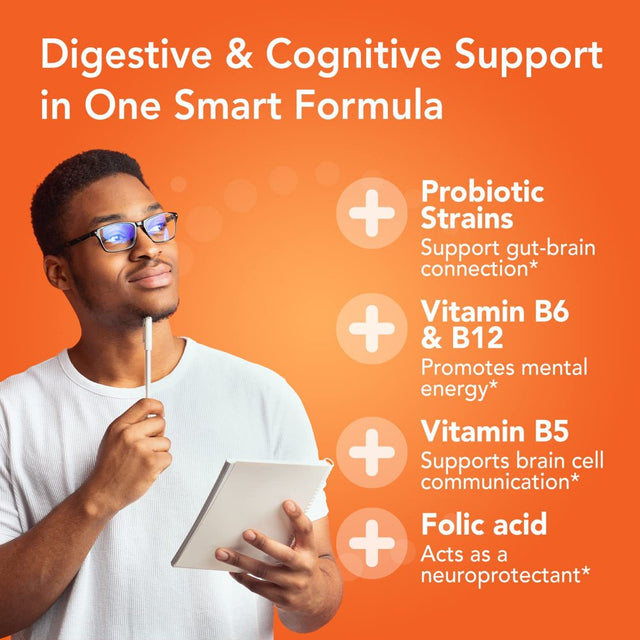 Bio360 Probiotics Cognitive Support Formula, Daily Probiotic for Brain Health & Mental Energy, 30 Ct