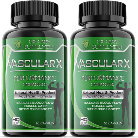 (2 Pack) Vascular X - Dietary Supplement - 120 Capsules