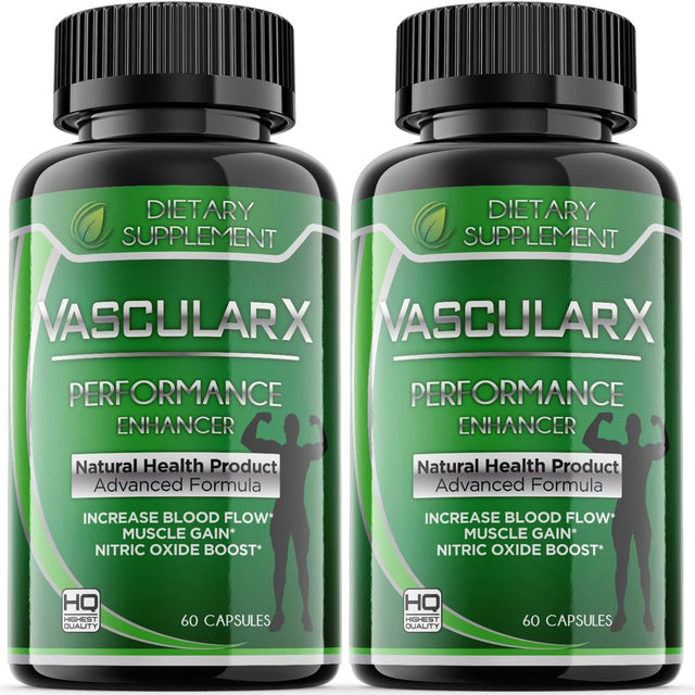 (2 Pack) Vascular X - Dietary Supplement - 120 Capsules