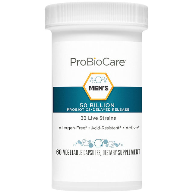 Probiotic for Men - 50 Billion Cfus - Supports Digestive Health (60 Vegetable Capsules)