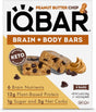 IQBAR Brain and Body Keto Protein Bars - Peanut Butter Chip Keto Bars - 4 Count Energy Bars - Low Carb Protein Bars - High Fiber Vegan Bars and Low Sugar Meal Replacement Bars - Vegan Snack