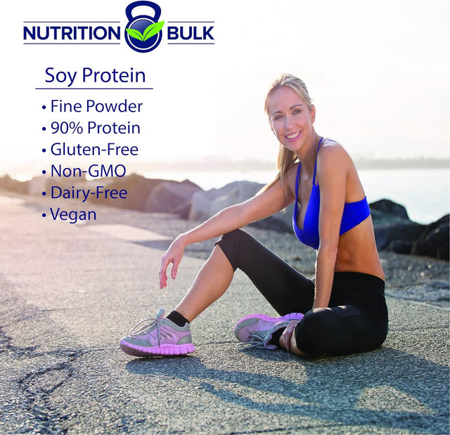 Soy Protein Powder - Nutritionbulk.Com, Isolate, Unflavored, Non-Gmo, Vegan, Gluten-Free, Dairy-Free (16 Oz)