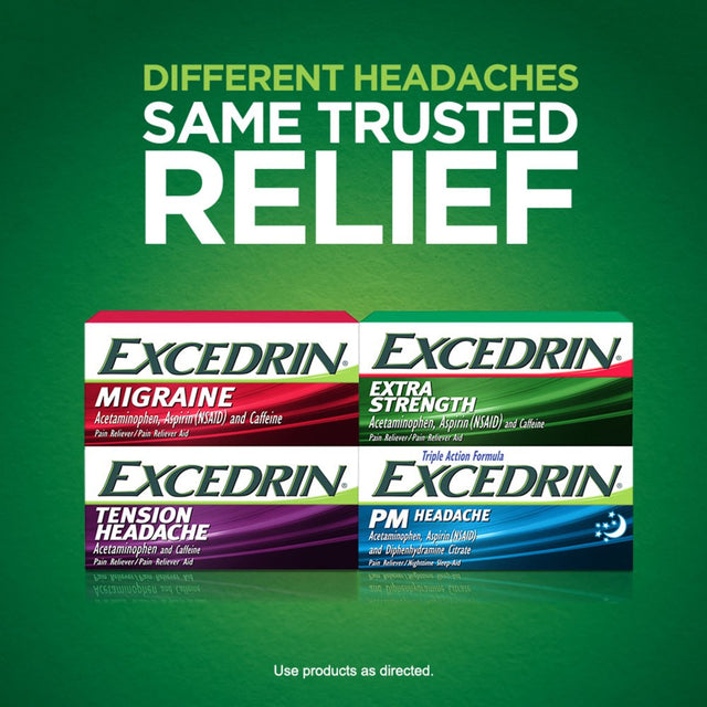 Excedrin Tension Headache Relief Acetaminophen and Caffeine Caplets, 100 Count