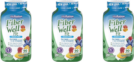 Fiber Well Fit Gummies, 3 Pack (90 Count)