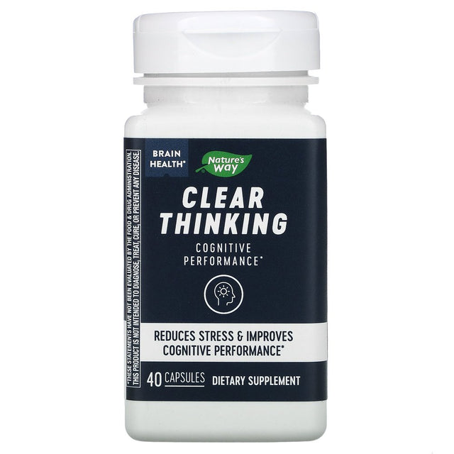 Nature'S Way Brain Health, Clear Thinking, 40 Capsules