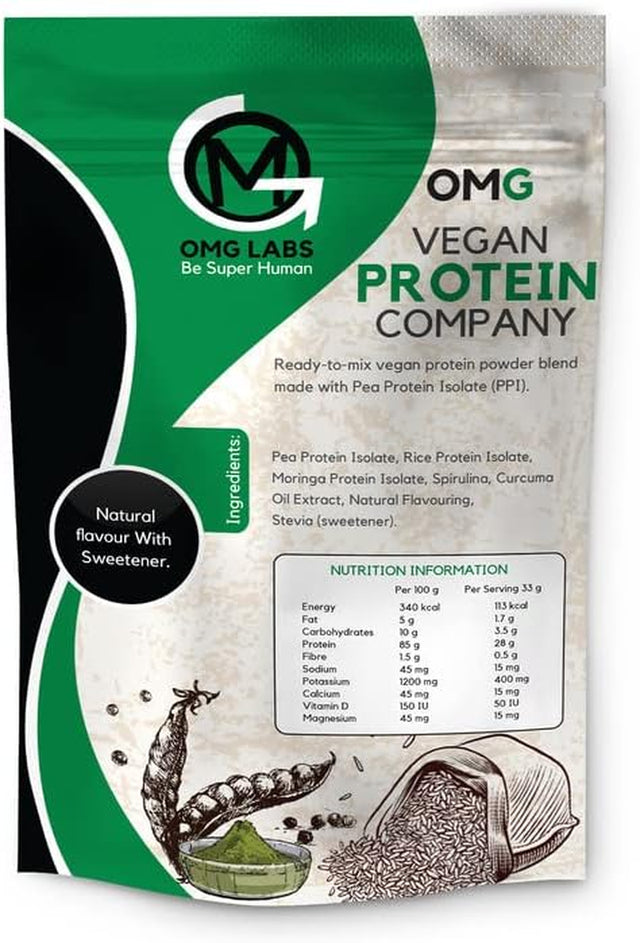 Vegan Protein Company, Healthy Protein Powder with Pea, Rice, & Moringa, Non-Gmo Weight Loss Smoothie Powder, Protein Shake Powder, Plant Based Meal Replacement, Vanilla, 1000G