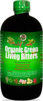 Herboganic Organic Green Living Bitters - Multifunction Beverage for Colon Cleansing Energy and Wellness 16 Oz