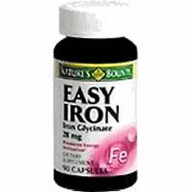 Gentle Iron Ferrous Glycinate 28 Mg Capsules by Natures Bounty - 90 Capsules